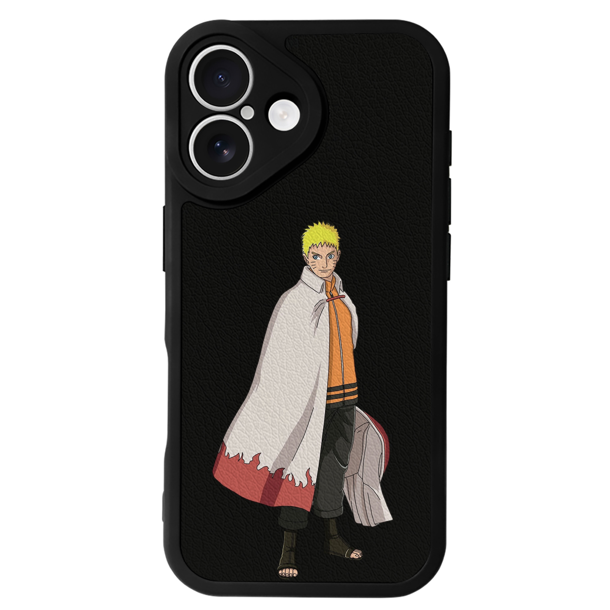 （画像用） NARUTO -ナルト- うずまき ナルト Uzumaki Naruto 【iPhone 16シリーズ対応】シリコンスマホケース（レザー調） 材質：シリコン